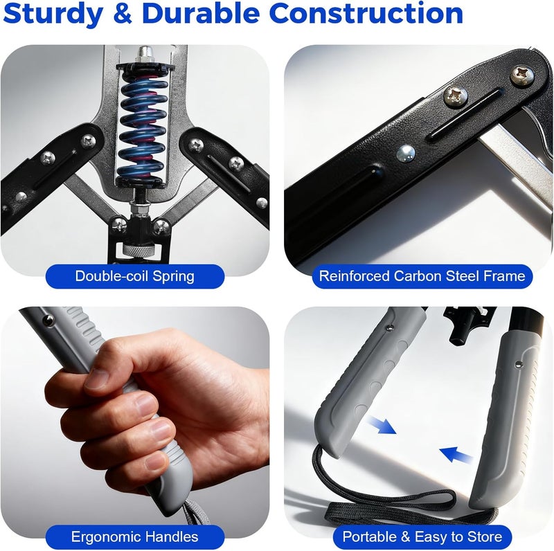 DERACY Chest Workout Equipment, Adjustable Forearm Strengthener, Carbon Steel Twister Arm Trainer, Upper Body Strength Trainer for Home Gym - Image 5